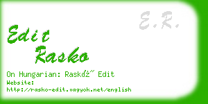 edit rasko business card